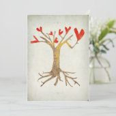 ツリーとルーツファミリハート懇親会招待状 招待状 (スタンド正面)