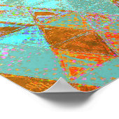 ツリーと古いキルトの空にレイヴン ポスター (角)