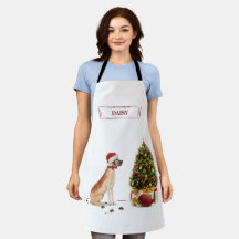 ツリーと大おもしろいきなダンのクリスマス犬