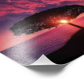 ツリーと太陽 フォトプリント            (角)