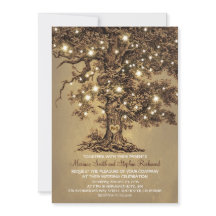 ツリーと文字列のライト国素朴の結婚式