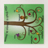 ツリーにリストされた精神のクリスチャンの果実 ジグソーパズル (横)