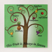 ツリーにリストされた精神のクリスチャンの果実 ジグソーパズル (縦)