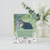 ツリーのしきい値の詩のヴィンテージアービクトリアント ポストカード (スタンド正面)