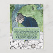 ツリーのしきい値の詩のヴィンテージアービクトリアント ポストカード (正面)