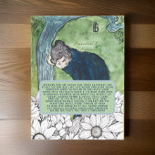 ツリーのしきい値の詩のヴィンテージアービクトリアント ポストカード