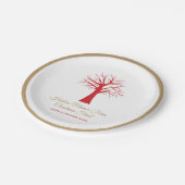 ツリーのイベントのパトリッジ ペーパープレート (アングル)