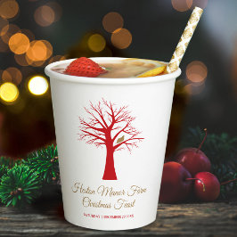 ツリーのイベントのパトリッジ 紙コップ