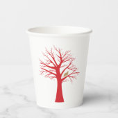 ツリーのイベントのパトリッジ 紙コップ (裏面)