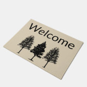 ツリーのウェルカムマット ドアマット (アングル)