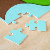 ツリーのカスタマイズ可能な系図学パズル ジグソーパズル (側面)