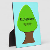 ツリーのカスタマイズ可能な系図学プレート フォトプラーク (側面)