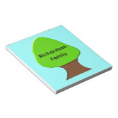 ツリーのカスタマイズ可能な系図学メモ帳 ノートパッド (アングル)