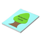 ツリーのカスタマイズ可能な系図学メモ帳 ノートパッド (回転)