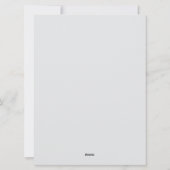 ツリーのガラスの雪だるまオーナメント シーズンカード (裏面)