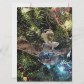 ツリーのガラスの雪だるまオーナメント シーズンカード (正面)