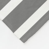 ツリーのクリスマスの可愛いグレー/白いビア フリースブランケット (角)