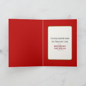 ツリーのクリスマスウェルシュテリア カード (内部)