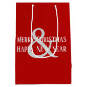 ツリーのクリスマスウェルシュテリア ミディアムペーパーバッグ (裏面)