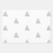 ツリーのクリスマスラッピング紙シート ラッピングペーパーシート (正面2)