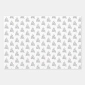 ツリーのクリスマスラッピング紙シート ラッピングペーパーシート (正面)