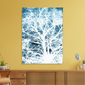 ツリーのシルエット キャンバスプリント (インサイチュ (リビング))