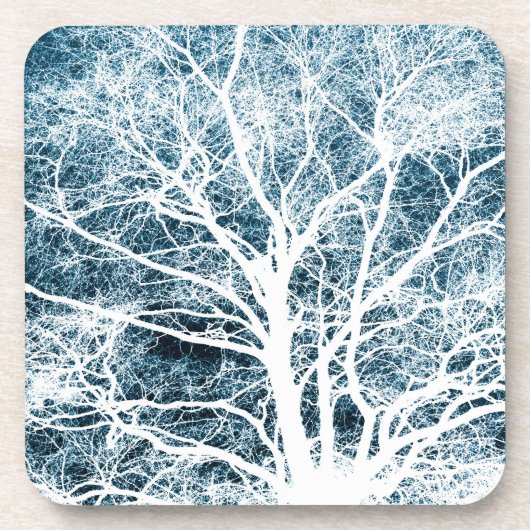 ツリーのシルエット コースター (正面)