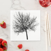 ツリーのシルエット スタンダードランチョンナプキン (インサイチュ)