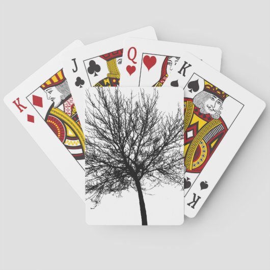 ツリーのシルエット トランプ (裏面)