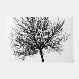 ツリーのシルエット ドアマット