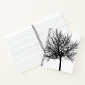 ツリーのシルエット ノートブック (内部)