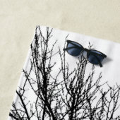 ツリーのシルエット ビーチタオル (インサイチュ)