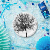 ツリーのシルエット ペーパープレート (パーティー)