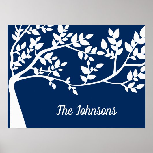 ツリーのシルエット ポスター (正面)