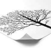ツリーのシルエット ポスター (角)