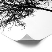 ツリーのシルエット ポスター (角)