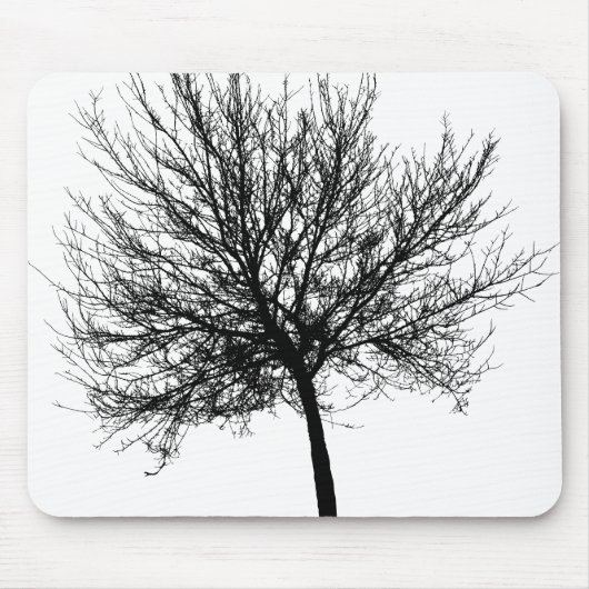 ツリーのシルエット マウスパッド (正面)