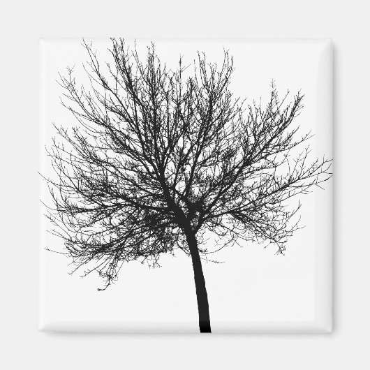 ツリーのシルエット マグネット (正面)