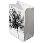 ツリーのシルエット ミディアムペーパーバッグ (正面アングル)