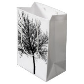 ツリーのシルエット ミディアムペーパーバッグ (裏面アングル)