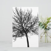 ツリーのシルエット 便箋 (スタンド正面)