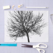 ツリーのシルエット 薄葉紙 (クラフト)