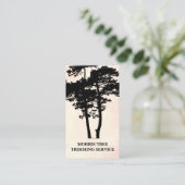 ツリーのシルエット | 造園 | 庭師 名刺 (スタンド正面)