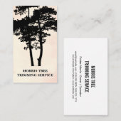 ツリーのシルエット | 造園 | 庭師 名刺 (正面/裏面)