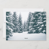 ツリーのトップが写真の数々のクリスマスを輝く シーズンカード (裏面)