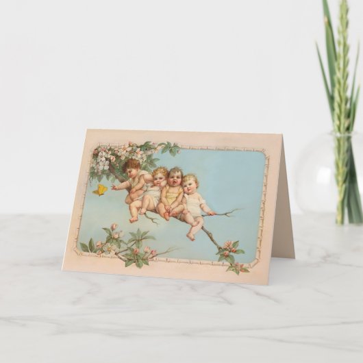 ツリーのトップベビー カード (正面)