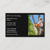 ツリーのトリミングと削除の名刺 名刺 (正面)