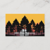 ツリーのトリミングの削除のクリア 名刺 (正面)