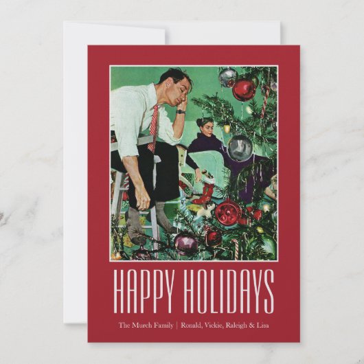 ツリーのトリミング シーズンカード (正面)