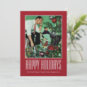 ツリーのトリミング シーズンカード (スタンド正面)